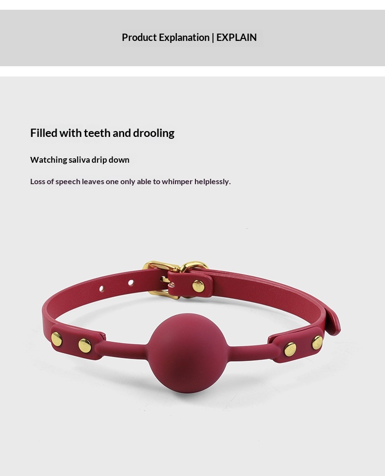 Eros Lab Fabrikdirektverkauf SM-Trainings-Mundball aus umweltfreundlichem Silikon, tragbares Fesselspielzeug für Erwachsene_voghion.com