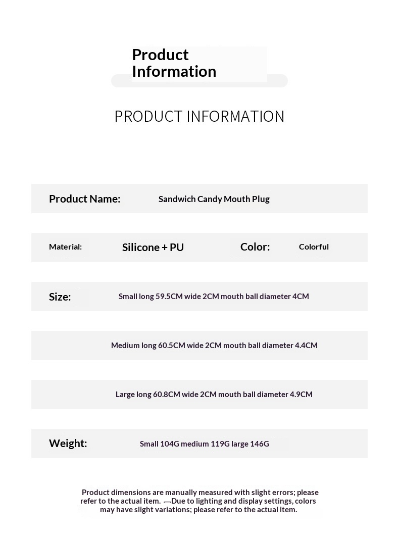 Eros Lab Platinum Silicone Aurora Ball SM Props Training Mouth Plug Tools Binding And Torture Female Sex Toys_voghion.com