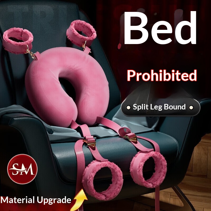 Eros Lab SM Bett Hand- und Fußfesseln-Spielzeugset Fesselung Spreizbeinkissen Requisiten Sexspielzeug für Erwachsene_voghion.com