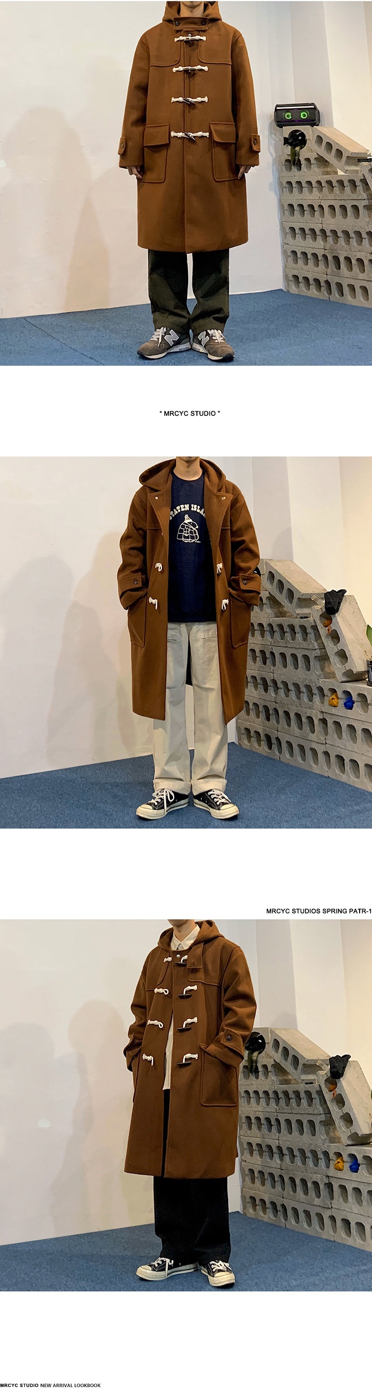 boy Boy MYQ Winter Wool For Men Korean Style Trendy Mid-Length Men's Trench Coat Loose Hooded Thickened Woolen Jacket_voghion.com