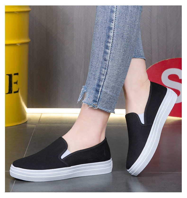 ShoeGlobe Nurse Damenschuhe, flache, rutschfeste, atmungsaktive und vielseitige weiße Freizeitschuhe im Vintage-Look aus Peking_voghion.com