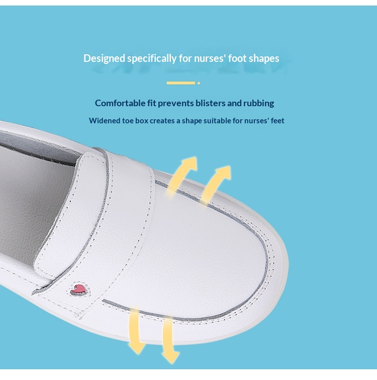 ShoeGlobe Damen-Slipper mit weicher Sohle, bequem und strapazierfähig für Krankenhaus und Arbeit, atmungsaktiv, weiß, einzeln_voghion.com