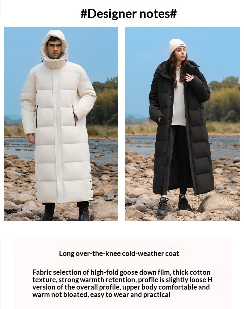 boy Down Jacket 2024 Winter New Couple Long Detachable Hood Thickened Warm High-end Casual Men's Coat Trendy_voghion.com
