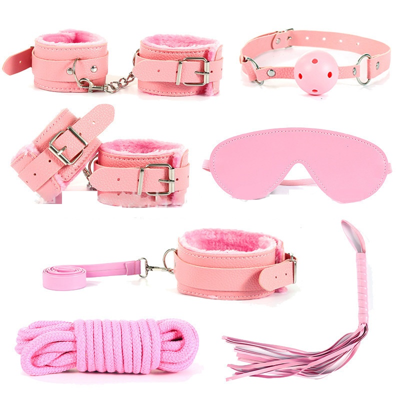 Eros Lab SM Bondage Set Handcuffs Whip Anal Plug Props Couple Flirting Teasing Alternative Sex Toys Adult Products_voghion.com