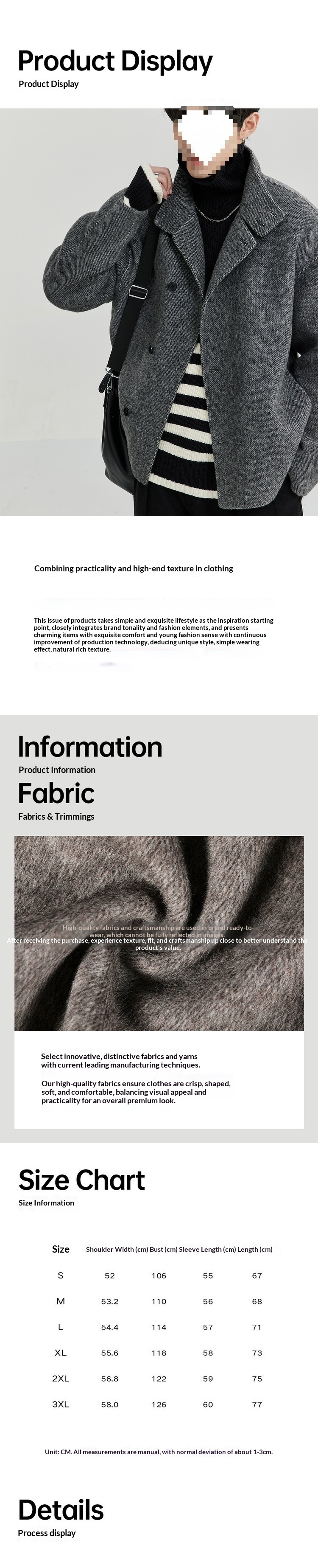 boy Boy Autumn And Winter Hot-Selling Double-Sided Men's Youth Trendy Elegant High-Quality Wool Coat Jacket_voghion.com