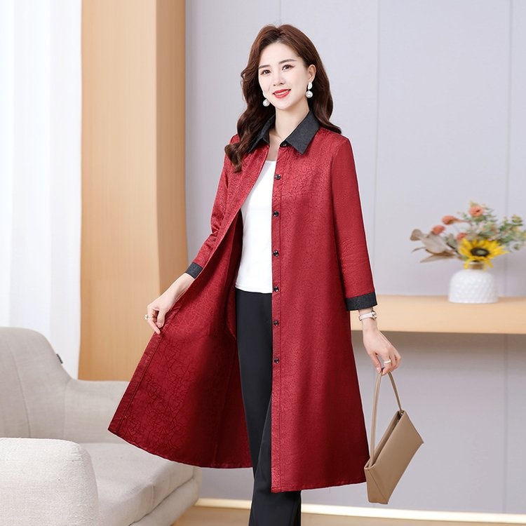 Women's Spring Fashion Casual Women's Clothing Mother's Detail Trench Coat Looks Elegant While Walking Daily_voghion.com