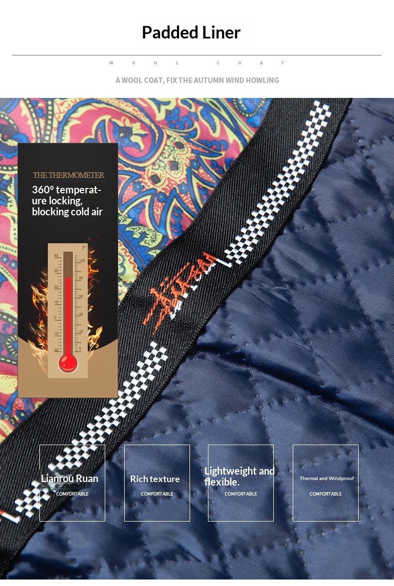 boy Boy Autumn Winter European Size Business Fashion Scarf Non-Iron Coat Men's Cross-Border Wool Jacket_voghion.com