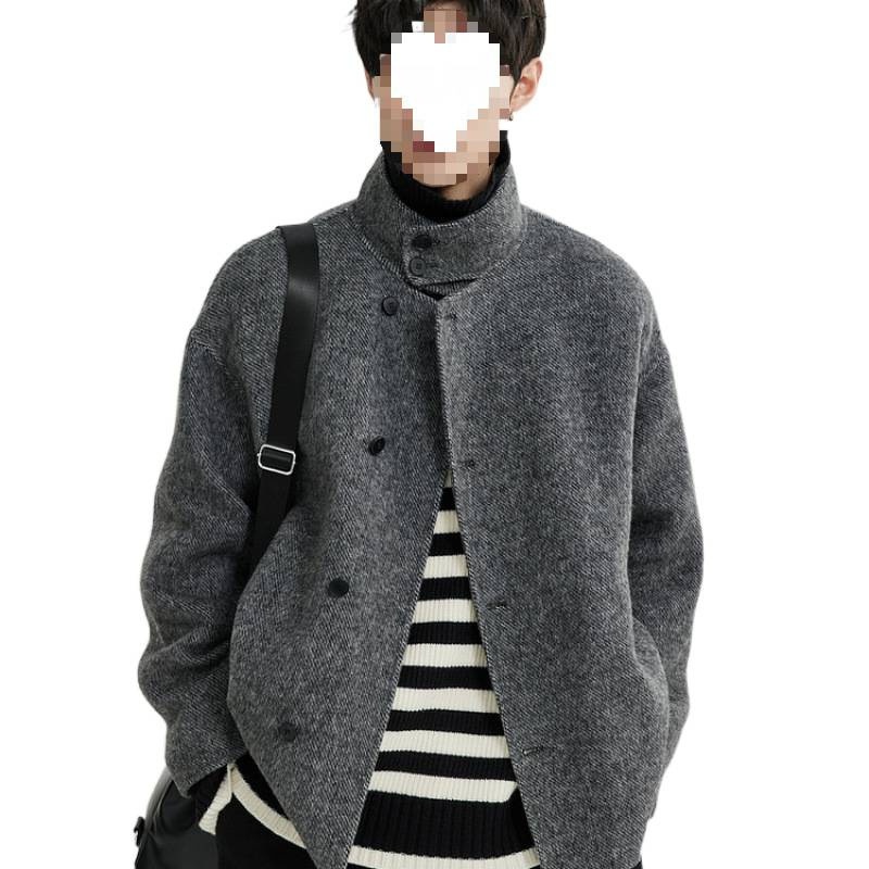 boy Boy Autumn And Winter Hot-Selling Double-Sided Men's Youth Trendy Elegant High-Quality Wool Coat Jacket_voghion.com