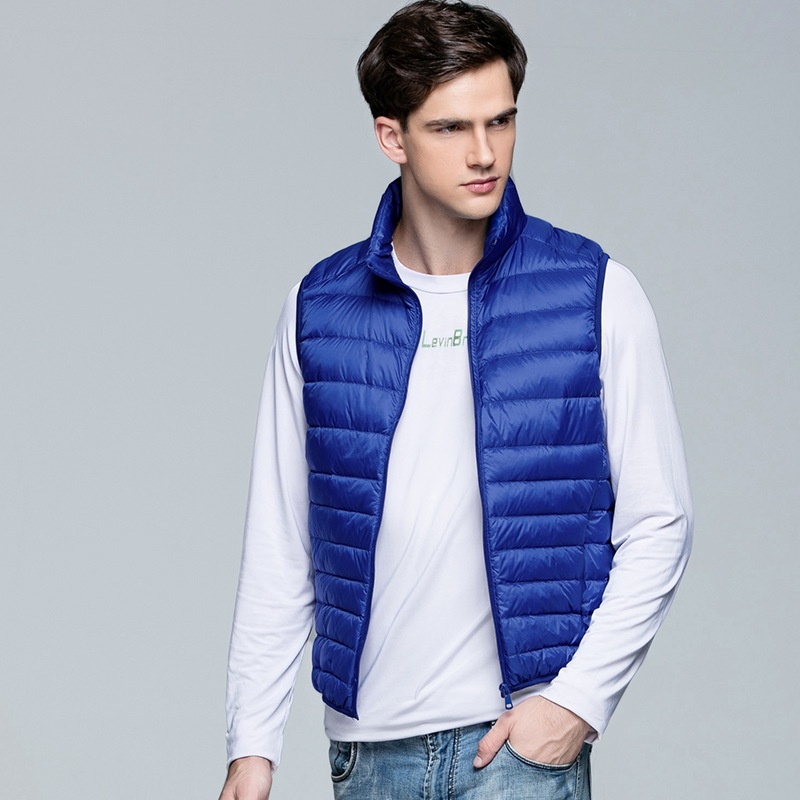 ragazzo 2023 Nuovo gilet caldo da uomo in piumino, leggero, senza maniche, stile coreano, vestibilità slim_voghion.com