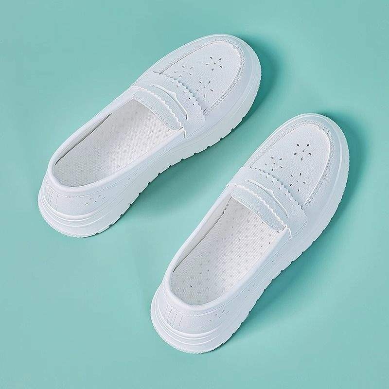 ShoeGlobe Damen-Pflegeschuh, weich, atmungsaktiv, dicke Sohle, rutschfest, bequem, zum Hineinschlüpfen, mit Höhenverstärkung, medizinischer Schuh_voghion.com