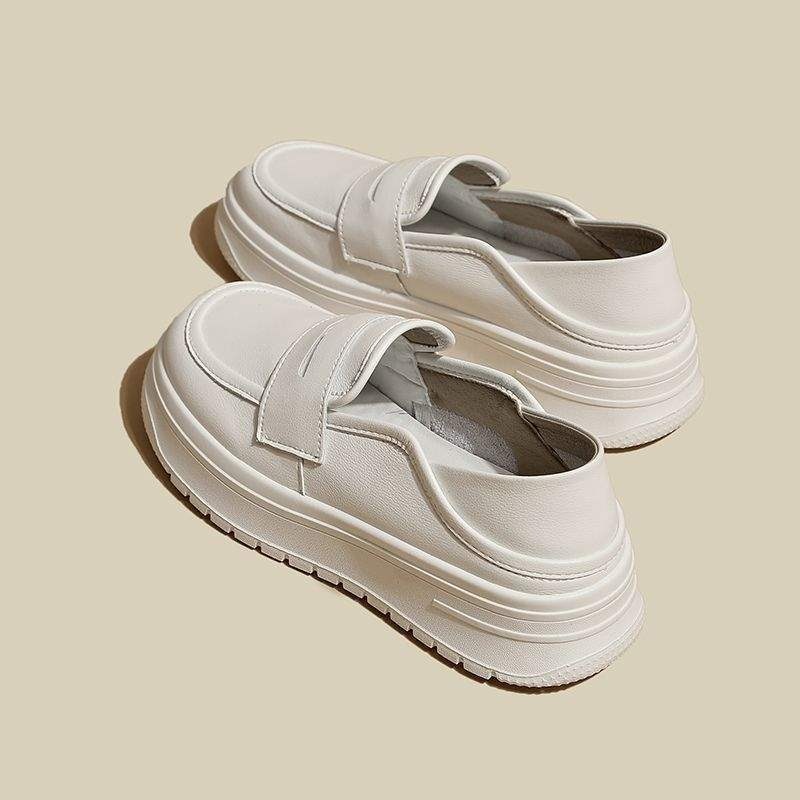 ShoeGlobe Damen-Pflegeschuhe, rutschfest, atmungsaktiv, bequeme, flache Slipper, weiche, weiße medizinische Schuhe_voghion.com