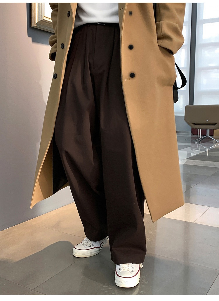 Boy Boy Nieuwe jas voor heren, halflange overknee kasjmier dubbelzijdige wollen trenchcoat, winter Koreaanse stijl_voghion.com