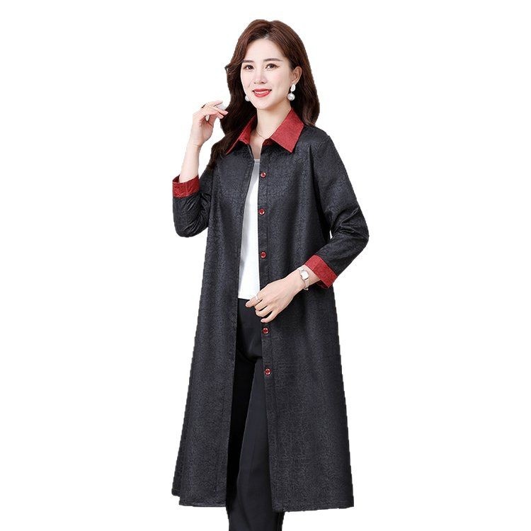 Women's Spring Fashion Casual Women's Clothing Mother's Detail Trench Coat Looks Elegant While Walking Daily_voghion.com