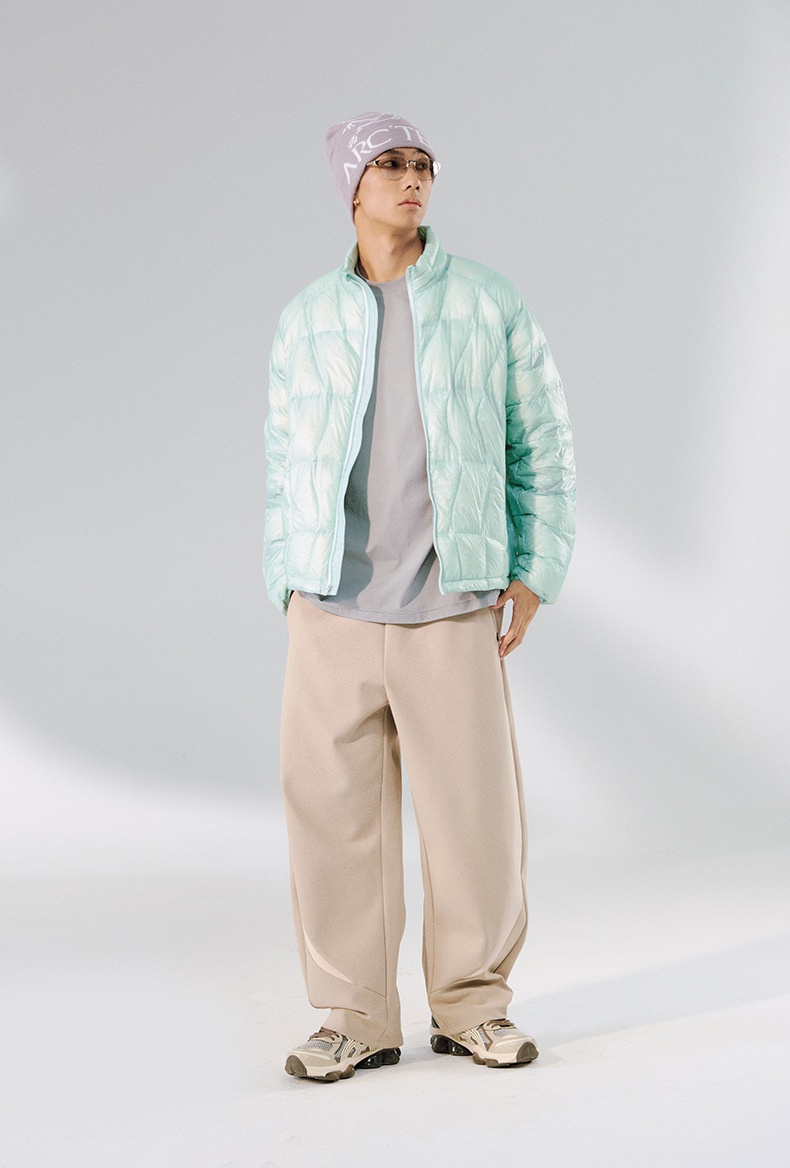 Jie Zhan Erkek Giyim | Karahindiba Dik Yaka Ceket 25 Kış Yeni 90 Tüy Hafif Katlanabilir Erkek Mont_voghion.com