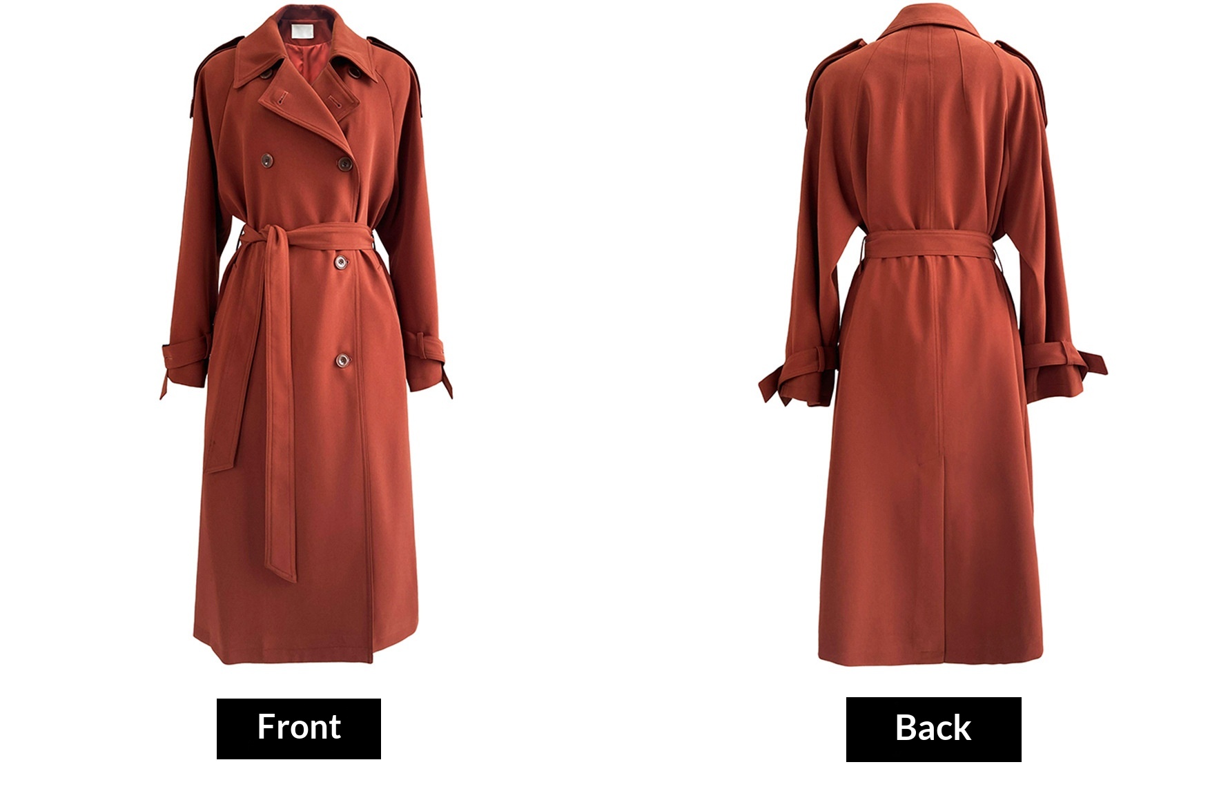Women's Clothing Luxi Main Promotion 2025 Autumn New Draped British Style Loose Mid-Length Over-The-Knee Trench Coat Women's Jacket 9968_voghion.com