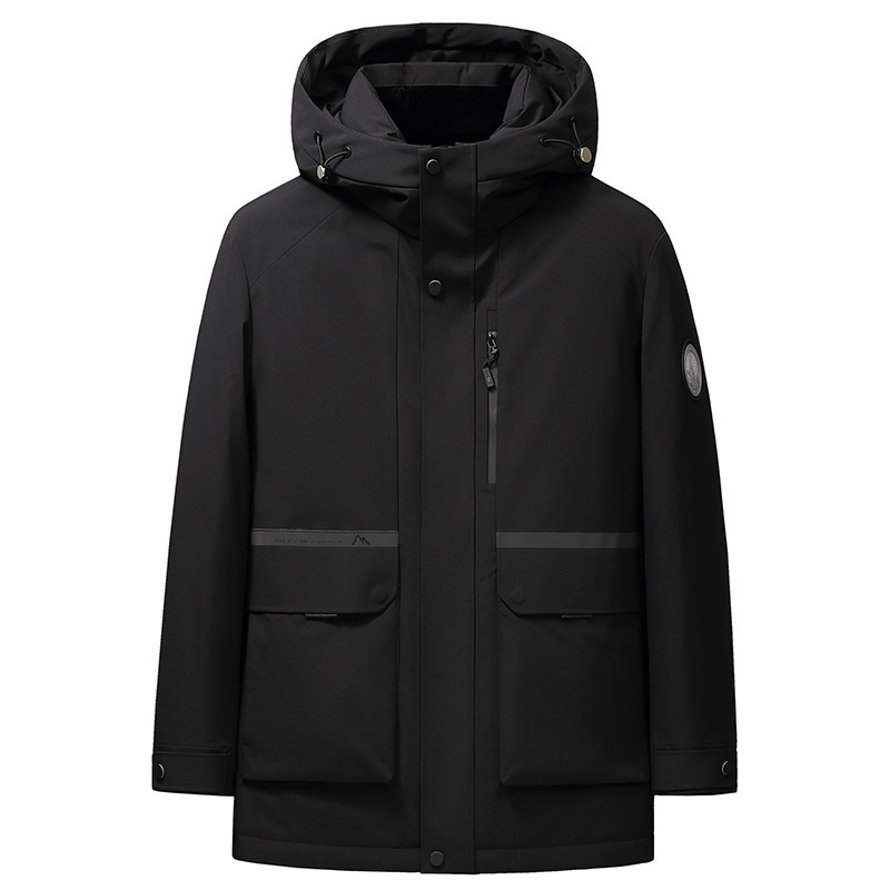 Erkek Çocuk National Standard Kaz Tüyü Mont Kış Yeni Orta Boy Kapüşonlu Kalınlaştırılmış Soğuğa Dayanıklı Sıcak Dış Mekan Erkek Kaz Tüyü Mont_voghion.com