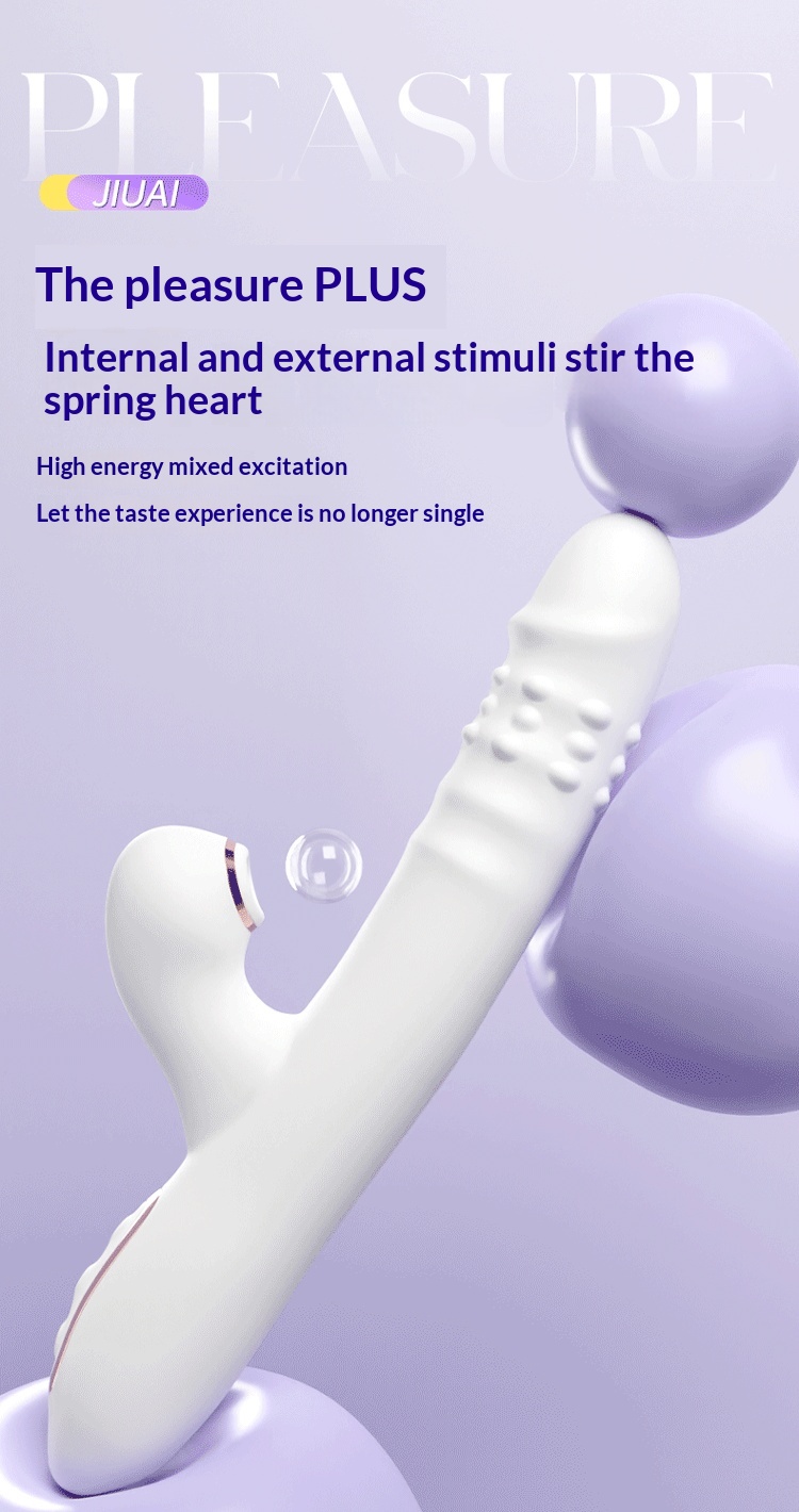 Eros Lab Jiuai Pearl - Vibrador giratorio telescópico para masturbación femenina, masajeador AV Stick, juguetes para mujeres, productos sexuales para adultos_voghion.com