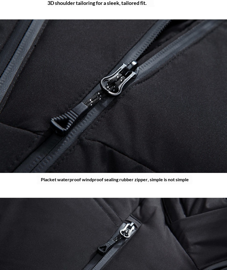 Kurtka chłopięca krótka, pogrubiona, nowa, stylowa, młodzieżowa, luźna, 50% białego puchu kaczego, męska, z kapturem, zimowa odzież_voghion.com