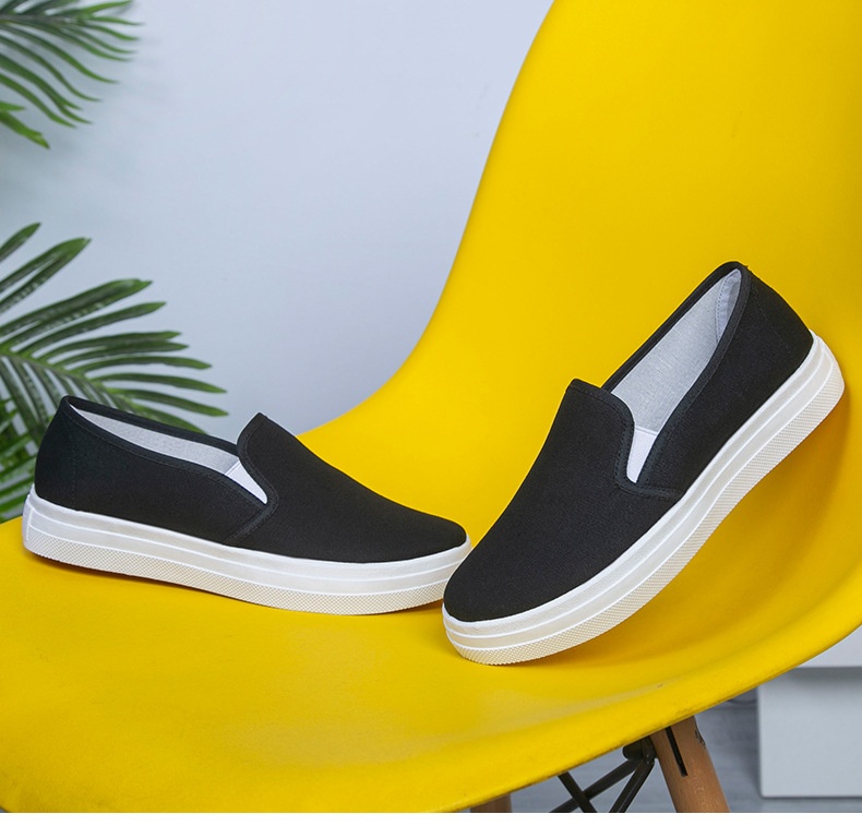 ShoeGlobe Nurse Damenschuhe, flache, rutschfeste, atmungsaktive und vielseitige weiße Freizeitschuhe im Vintage-Look aus Peking_voghion.com