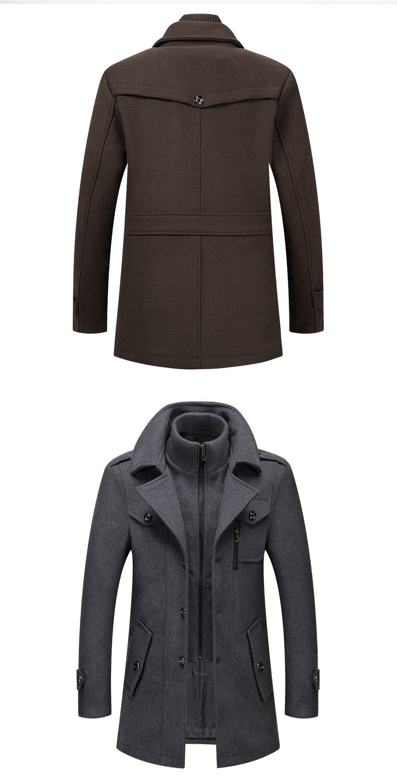 boy Boy Autumn Winter Business Wool Fashion Double Collar Cold-Resistant Men's Jacket Cross-Border Woolen Coat_voghion.com