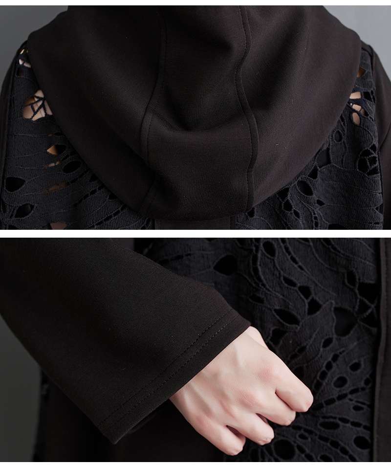 Women's Clothing Summer Korean And Japanese New Style Elegant Casual Hooded Plus Size Loose Patchwork Cardigan Trench Coat_voghion.com