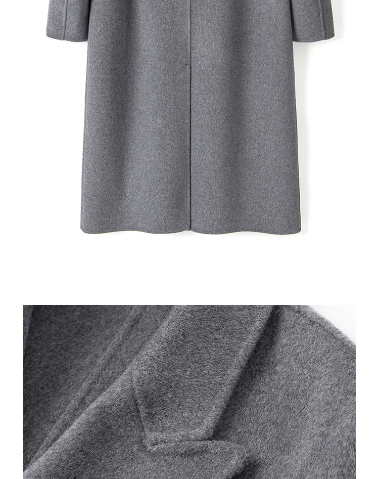 Manteau d'hiver pour garçon, 100 % laine, longueur genou, style coréen, double face, en cachemire épais, style décontracté._voghion.com