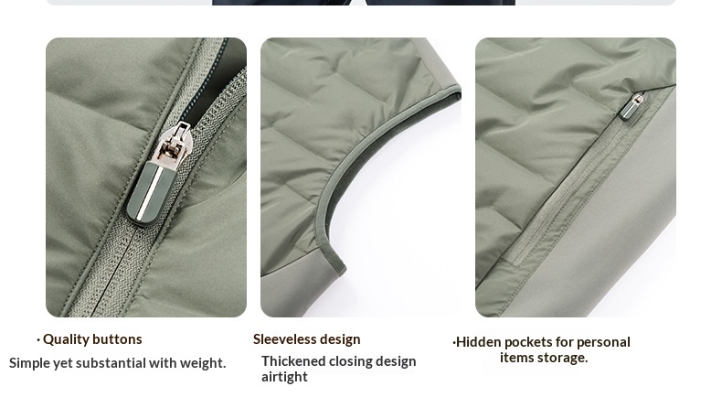 Giubbotto invernale leggero e caldo da uomo, con cappuccio e gilet sportivo da esterno_voghion.com