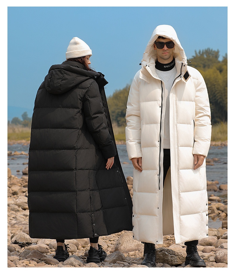boy Down Jacket 2024 Winter New Couple Long Detachable Hood Thickened Warm High-end Casual Men's Coat Trendy_voghion.com