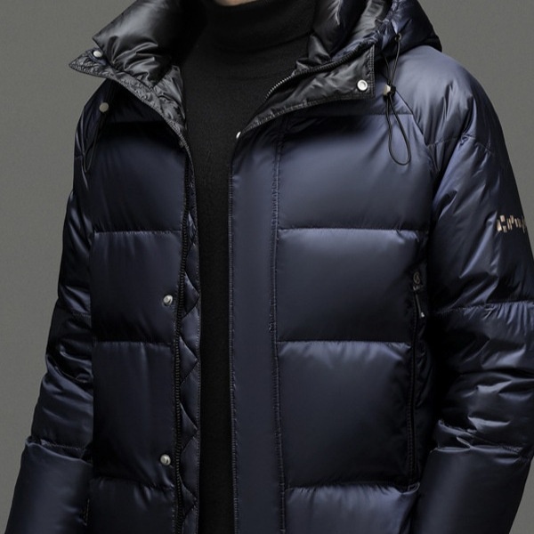 boy 2024 Winter Short Casual Hooded Jacket Fashion Loose Warm Goose Down Coat Men's Clothing_voghion.com