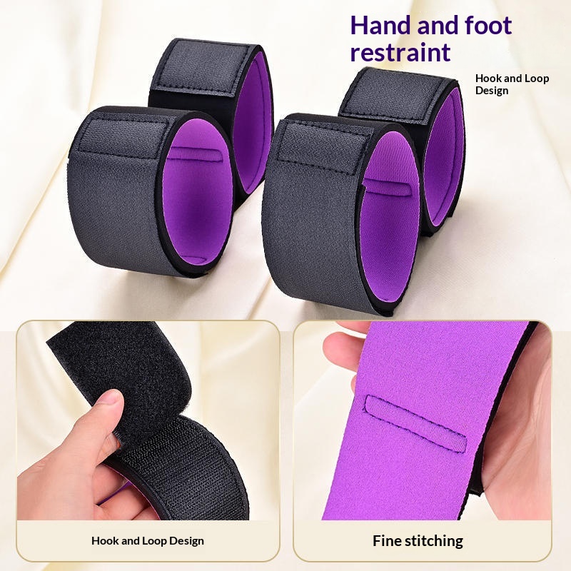 Eros Lab Flirting Toys Bondage Restraints Leg Spreader Handcuffs Couple Bed Sex Props Female Torture Tools_voghion.com