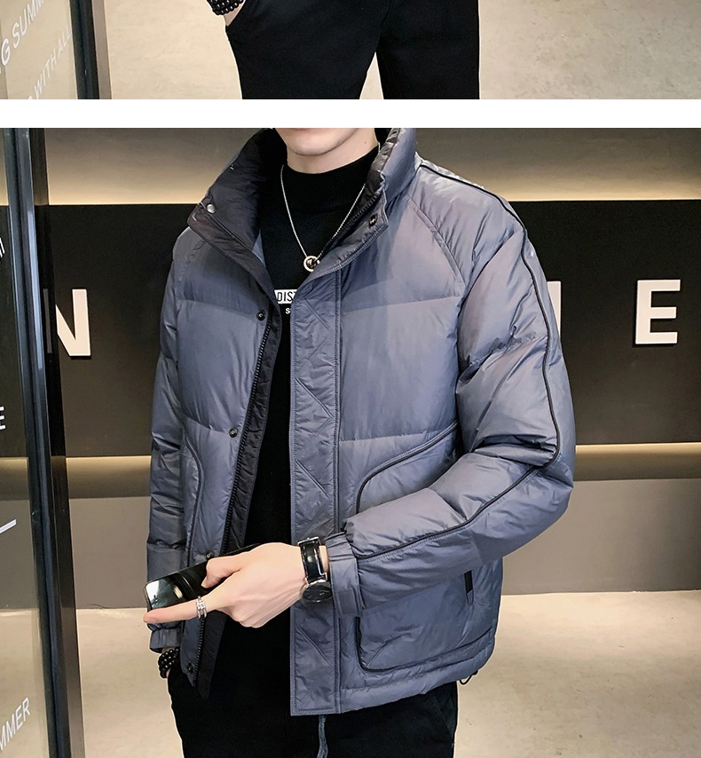 boy High-Quality Lightweight Jacket For Men, New White Duck Down Trendy Brand, Stand Collar Slim Fit Short Winter Thickened_voghion.com