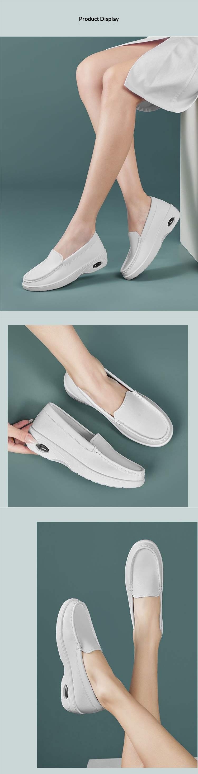 ShoeGlobe präsentiert neue Modelle für Krankenschwestern im medizinischen Bereich: Atmungsaktive, rutschfeste und gepolsterte Arbeitsschuhe mit dicker Sohle für bequeme Freizeit._voghion.com