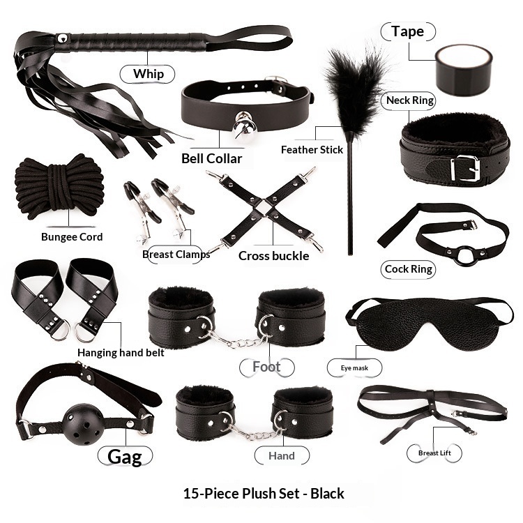 Eros Lab Bondage-Spielzeug-Requisiten Komplettes Set Fesselseile für Mann und Frau Flirt-Fußfesseln Spielzeug-Überraschung Nippelklemmen SM_voghion.com