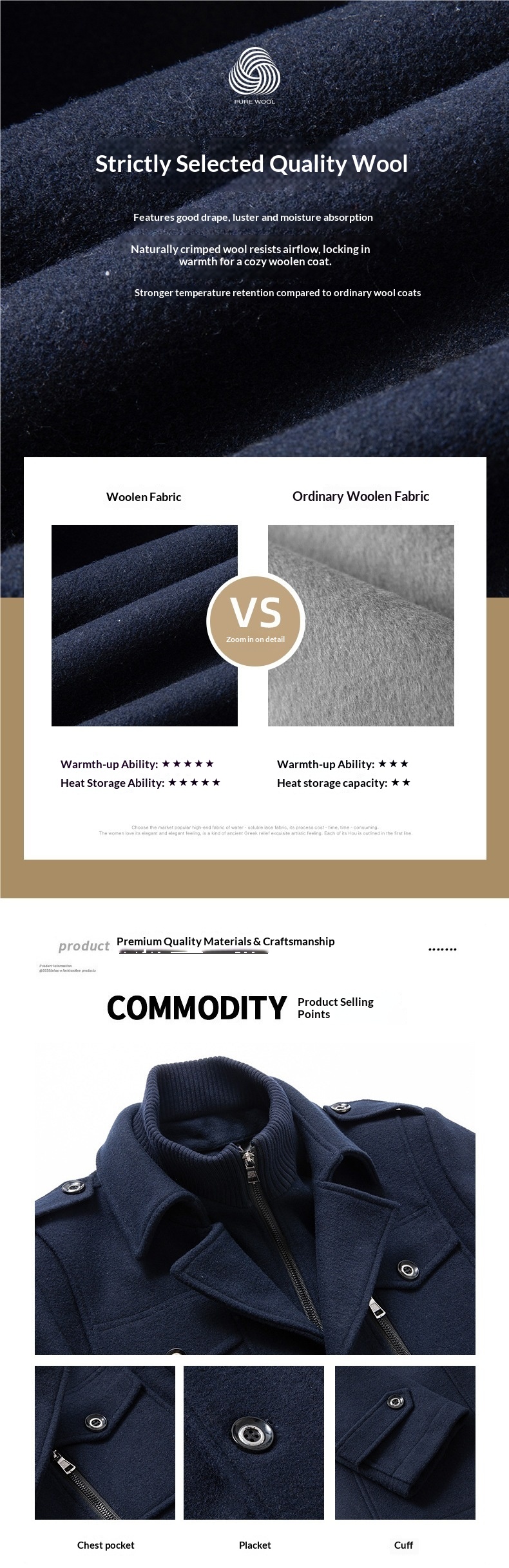 boy Boy Autumn Winter Business Wool Fashion Double Collar Cold-Resistant Men's Jacket Cross-Border Woolen Coat_voghion.com