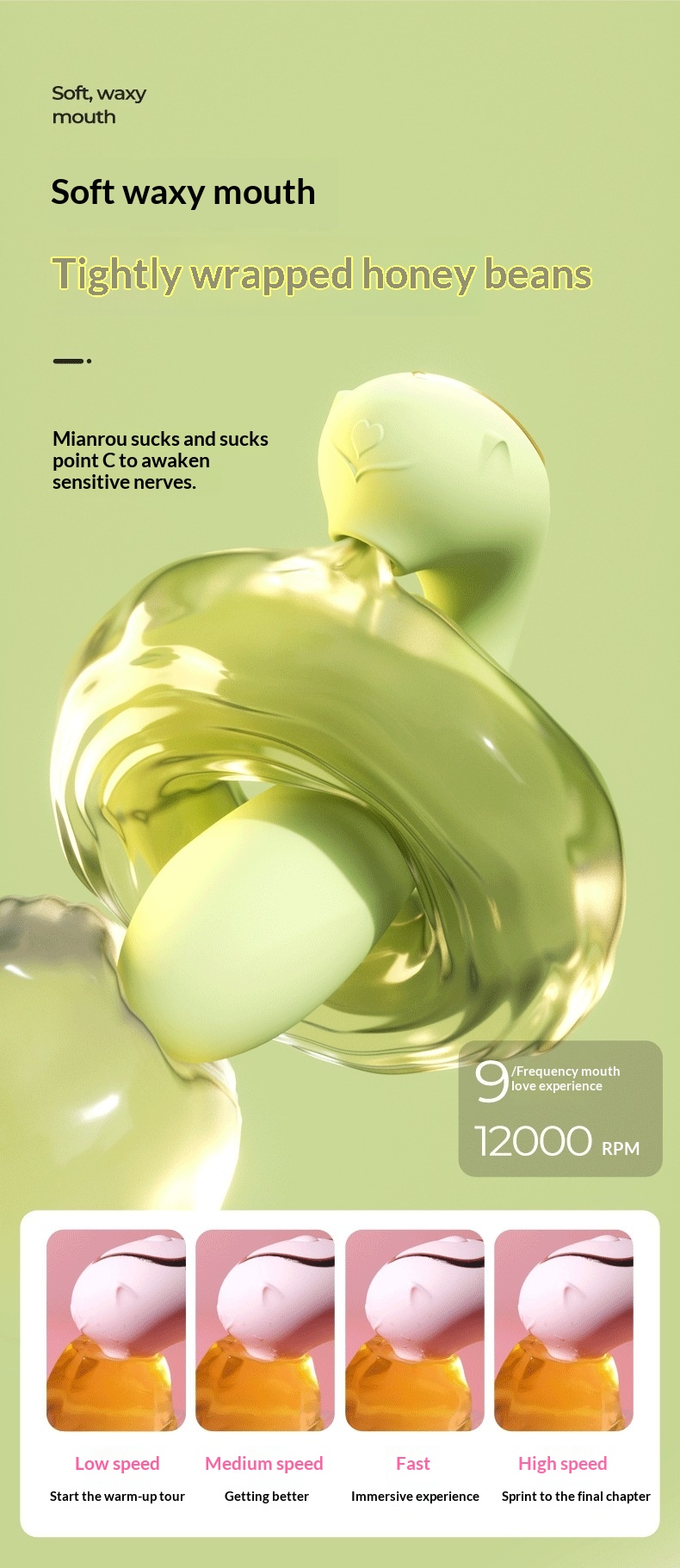 Eros Lab Little Elf Vibrateur portable à succion chauffant vibrant avec application de contrôle à distance pour la masturbation féminine - Fabricant de sextoys_voghion.com