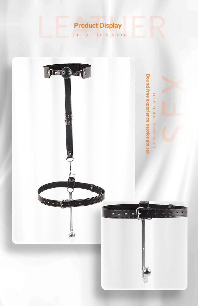 Eros Lab SM Props Alternative Restraint Collar Gag Binding Handcuffs Punishment Training Erotic Anal Hook Set Adult Sex Toys_voghion.com