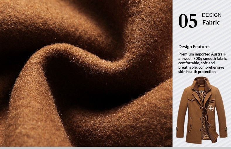 boy Boy Autumn Winter European Size Wool Coat Double Collar Jacket Wholesale Cross-Border Hot Item Source Men's_voghion.com