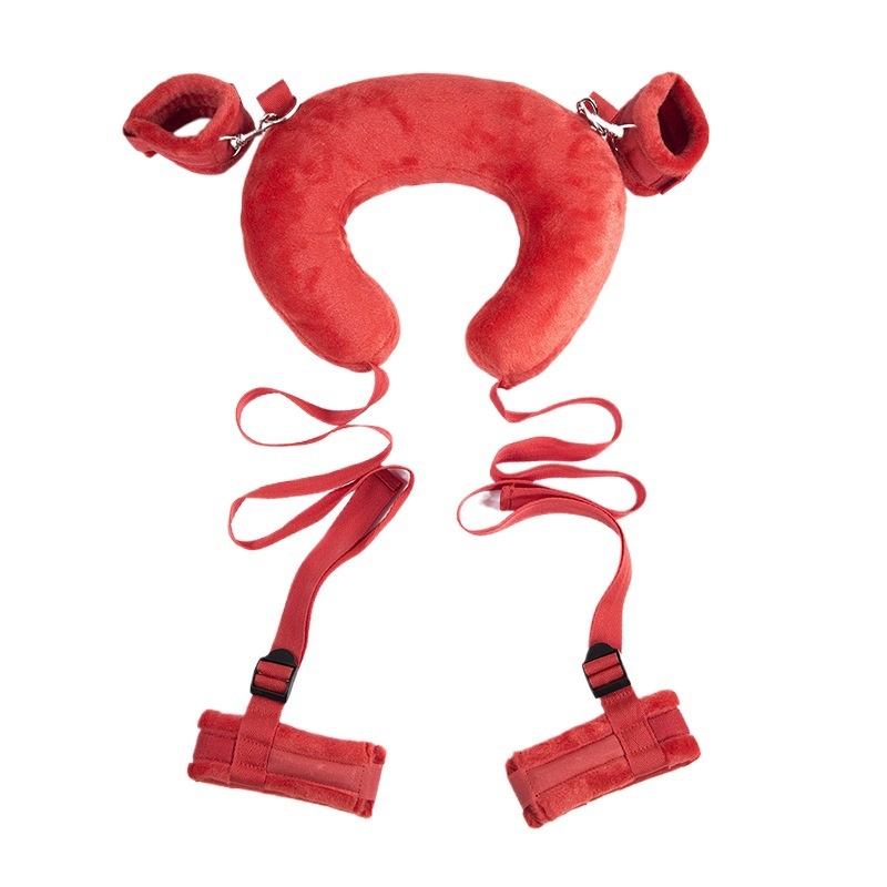 Eros Lab SM Bett Hand- und Fußfesseln-Spielzeugset Fesselung Spreizbeinkissen Requisiten Sexspielzeug für Erwachsene_voghion.com