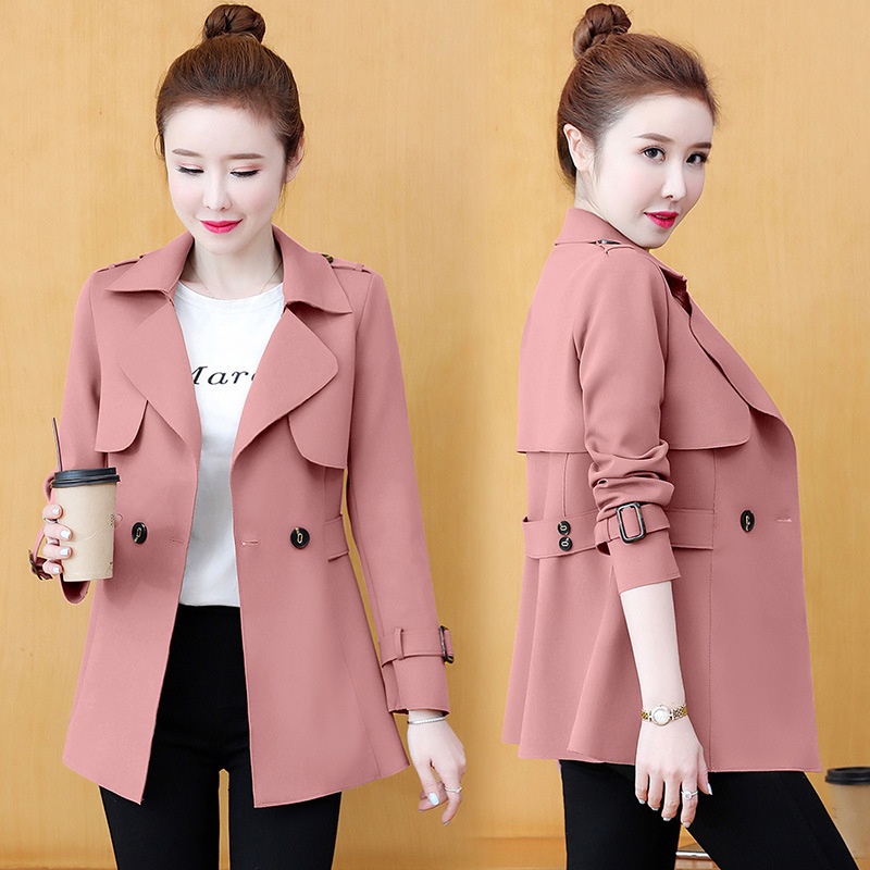 2023 New Spring Fashion Stylish Women's Early Versatile Trench Women's Top Short Coat Trendy_voghion.com