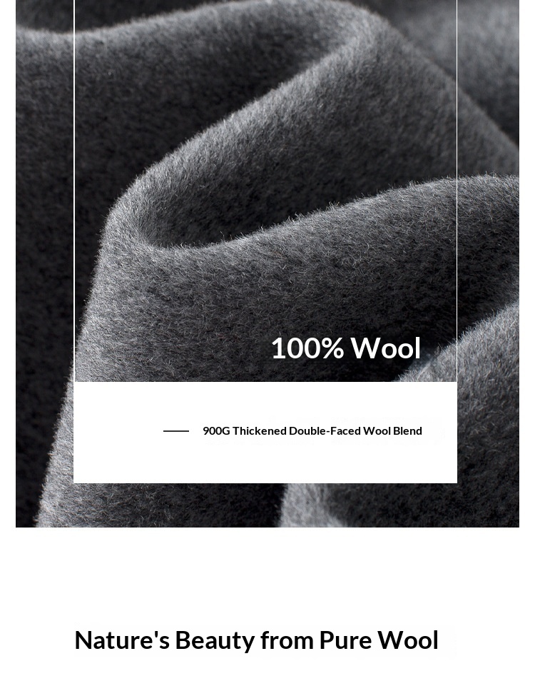 Manteau d'hiver pour garçon, 100 % laine, longueur genou, style coréen, double face, en cachemire épais, style décontracté._voghion.com