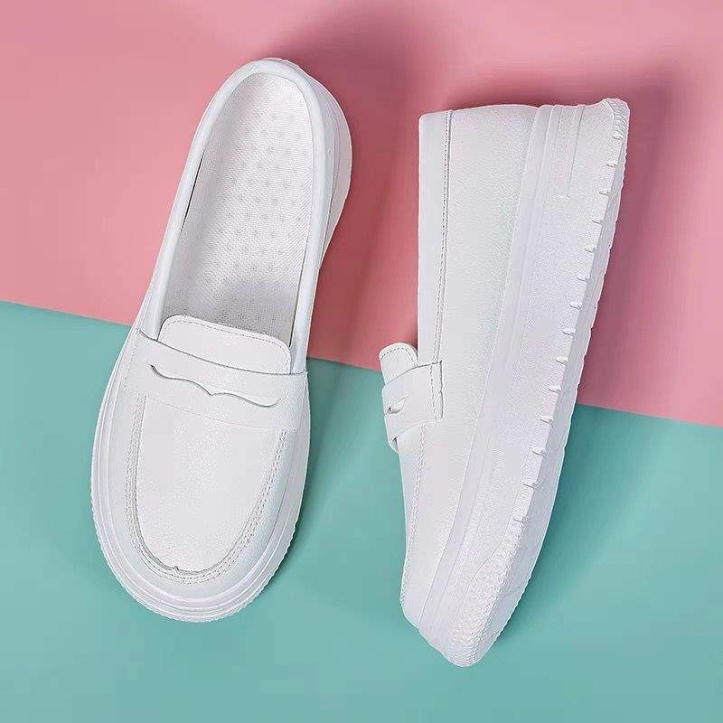 ShoeGlobe Damen-Pflegeschuh, weich, atmungsaktiv, dicke Sohle, rutschfest, bequem, zum Hineinschlüpfen, mit Höhenverstärkung, medizinischer Schuh_voghion.com