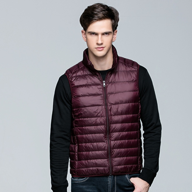 ragazzo 2023 Nuovo gilet caldo da uomo in piumino, leggero, senza maniche, stile coreano, vestibilità slim_voghion.com