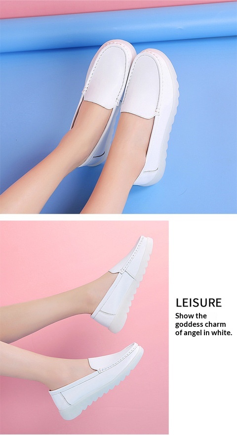 ShoeGlobe Damen-Krankenschwesterschuhe im neuen Stil, weiche Sohle, atmungsaktiv, bequem, rutschfest, medizinische Schuhe, flach, hohl, weiße Sommerschuhe für_voghion.com