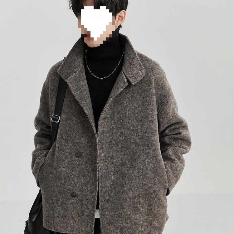 boy Boy Autumn And Winter Hot-Selling Double-Sided Men's Youth Trendy Elegant High-Quality Wool Coat Jacket_voghion.com