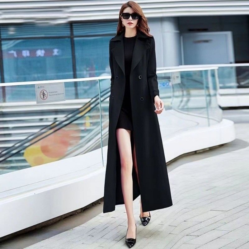 Women's Fashion Women's Fashion Women's Trench Coat For Women 2023 Spring And Autumn New Fashion Trendy Slim Fit Women's Long Over-the-Knee Eleg_voghion.com