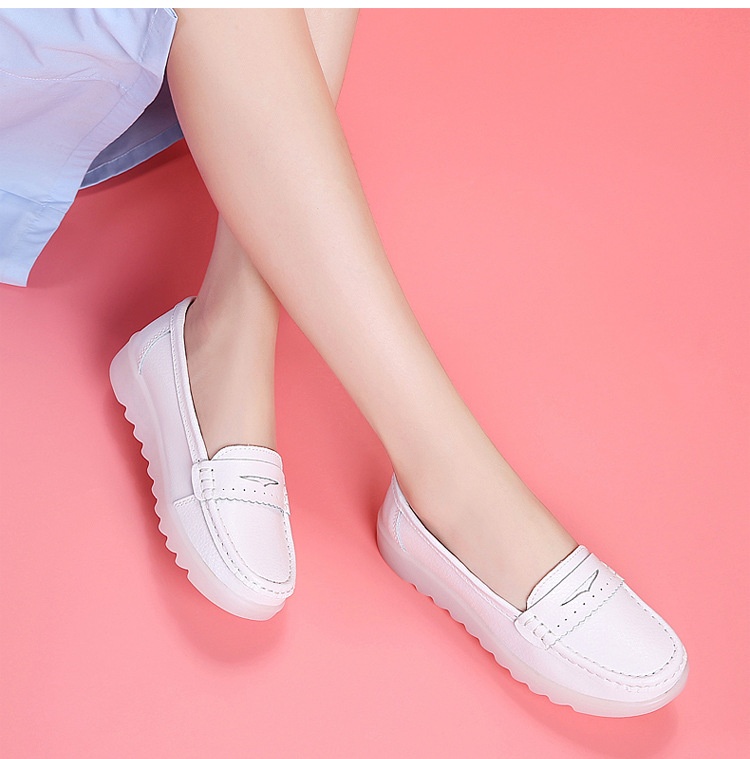 ShoeGlobe Damen-Krankenschwesterschuhe, weich, atmungsaktiv, bequem, dicke Sohle, einzeln, neues Modell, weiß, auf Lager, für Dropshipping_voghion.com