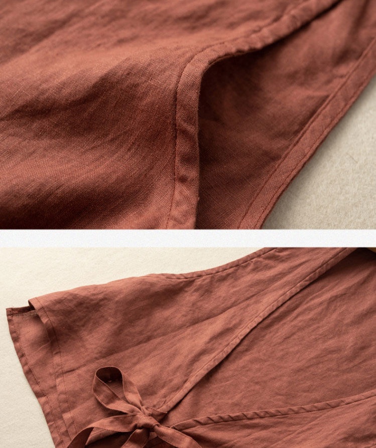 Women's Vintage Artistic British Style Sleeveless Linen V-neck Blazer Vest For Women 2025 Summer New Fashionable Jacket Top_voghion.com