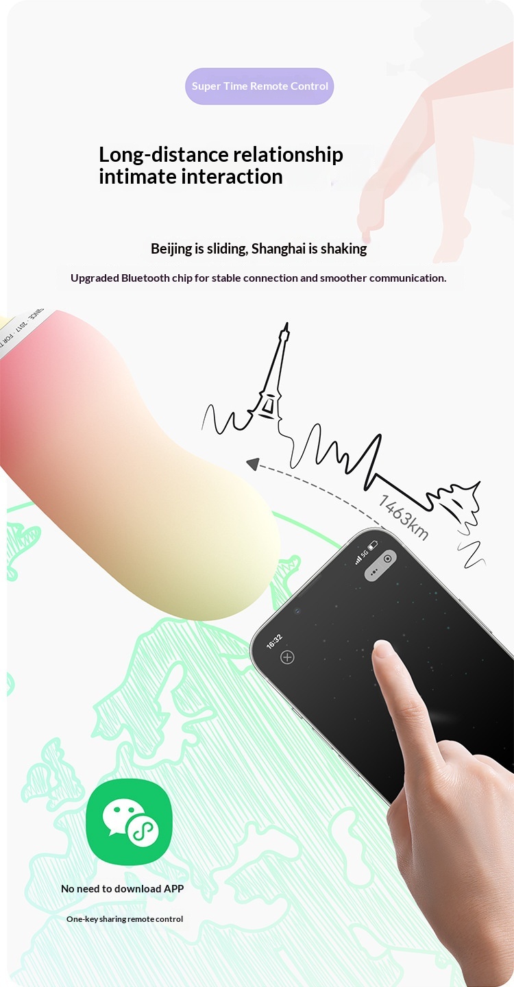 Eros Lab Shy Vibrating Egg AI Version Mini Vibrator Female Wearable Toy Remote Control Adult Products For Women_voghion.com