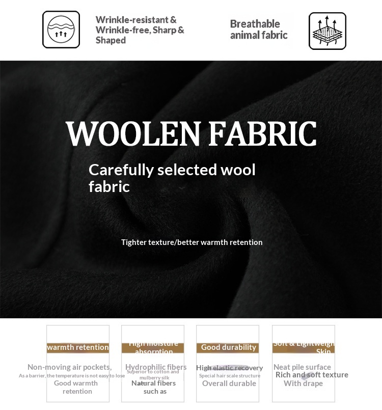 boy Boy Autumn Winter High-End Men's Bathrobe Style Long Over-the-Knee Double-Sided Cashmere With Tie Camel Wool Woolen Trench_voghion.com