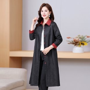 Women's Spring Fashion Casual Women's Clothing Mother's Detail Trench Coat Looks Elegant While Walking Daily_voghion.com